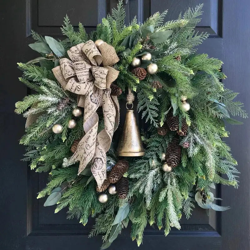 Christmas Pine Cone Wreath